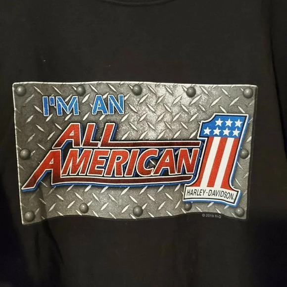 Harley-Davidson Other - Harley Davidson I’m An All American”‎ 2019 Small Black T Shirt Hughesville Mens